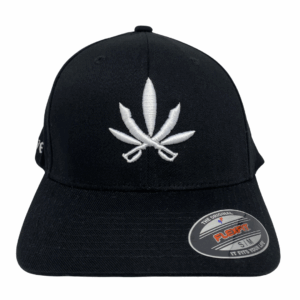 Wholesale Flexfit Hat Black & White Mesh